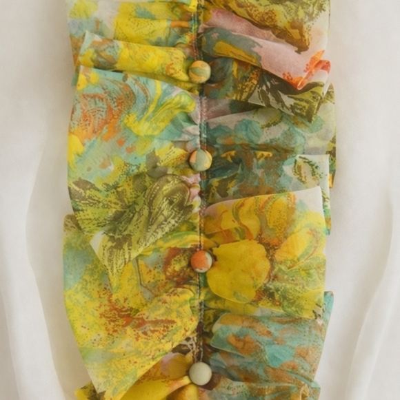 ⭐️ Host Pick⭐️ X2  Vintage |  Rare Time Fashions 1970s' Floral Maxi Dress - Picture 5 of 15